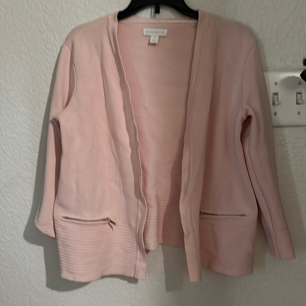 Pink cardigan